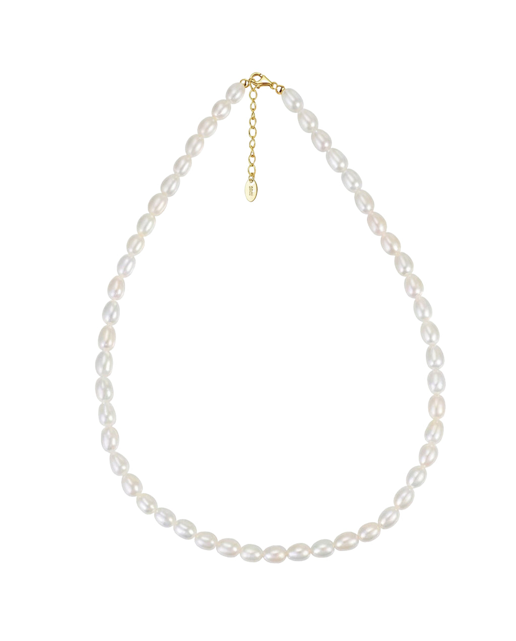colier perle naturale argint 925 placat aur 5-6mm mireasa MYGRACE