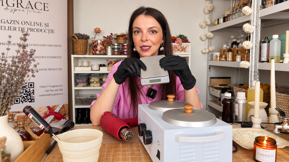 Curs de lumânări parfumate online, video - Învață să faci lumânări parfumate corect