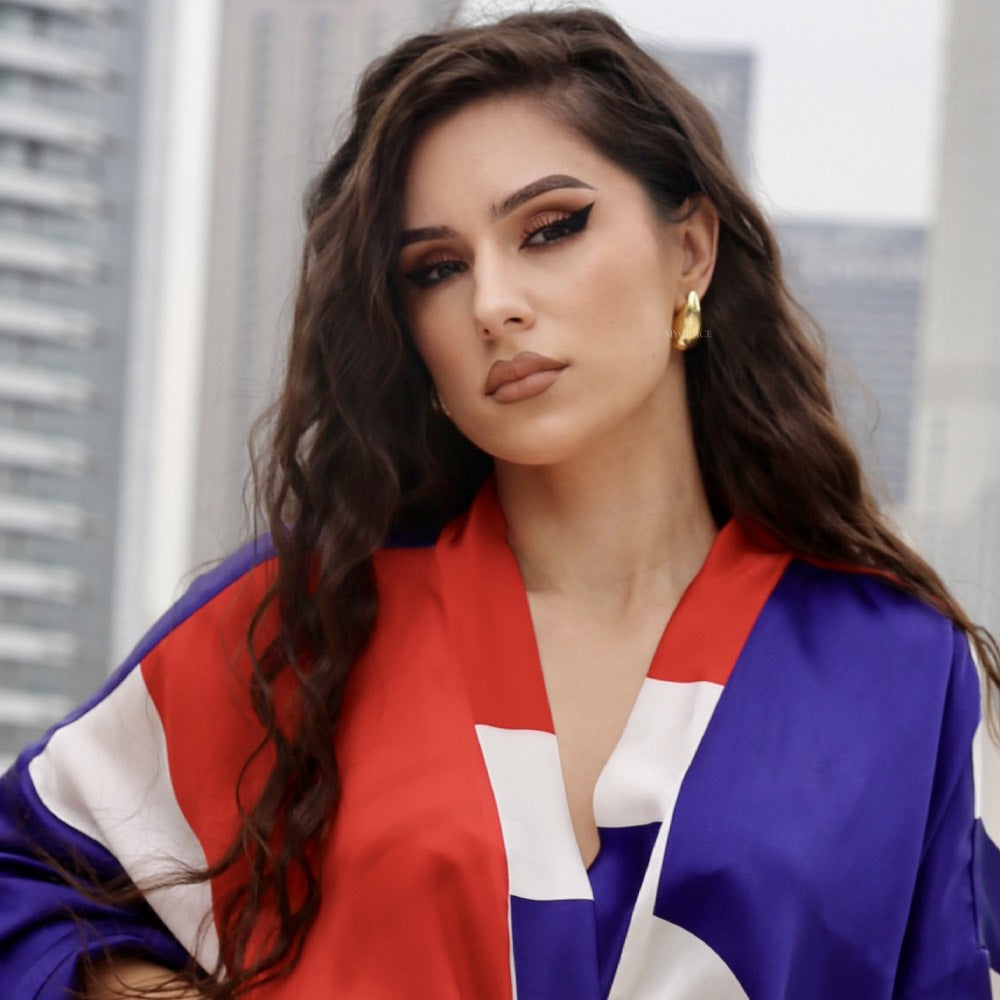 Cercei Stud ”Be stylish”, aurii, model lacrimă, oțel inoxidabil, placați cu aur 18K