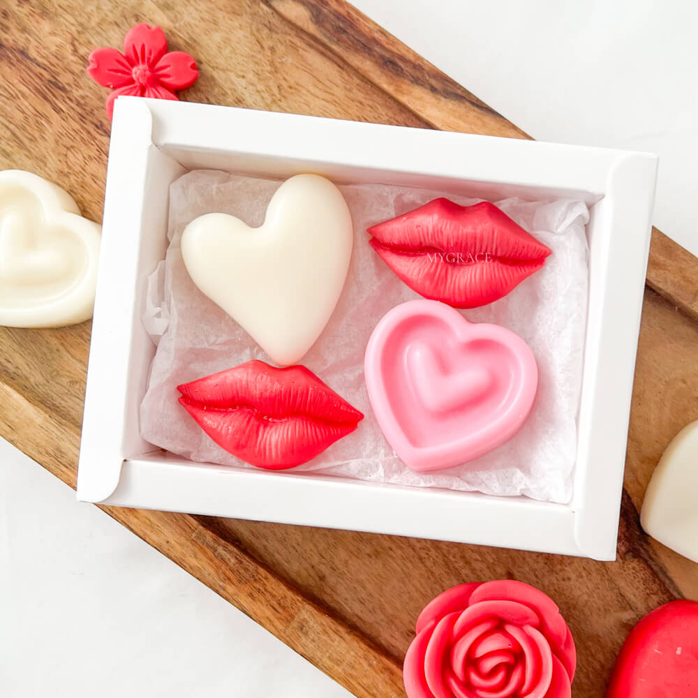 Cadou Valentine's Day, ceară parfumată (wax melts ceară soia pură)