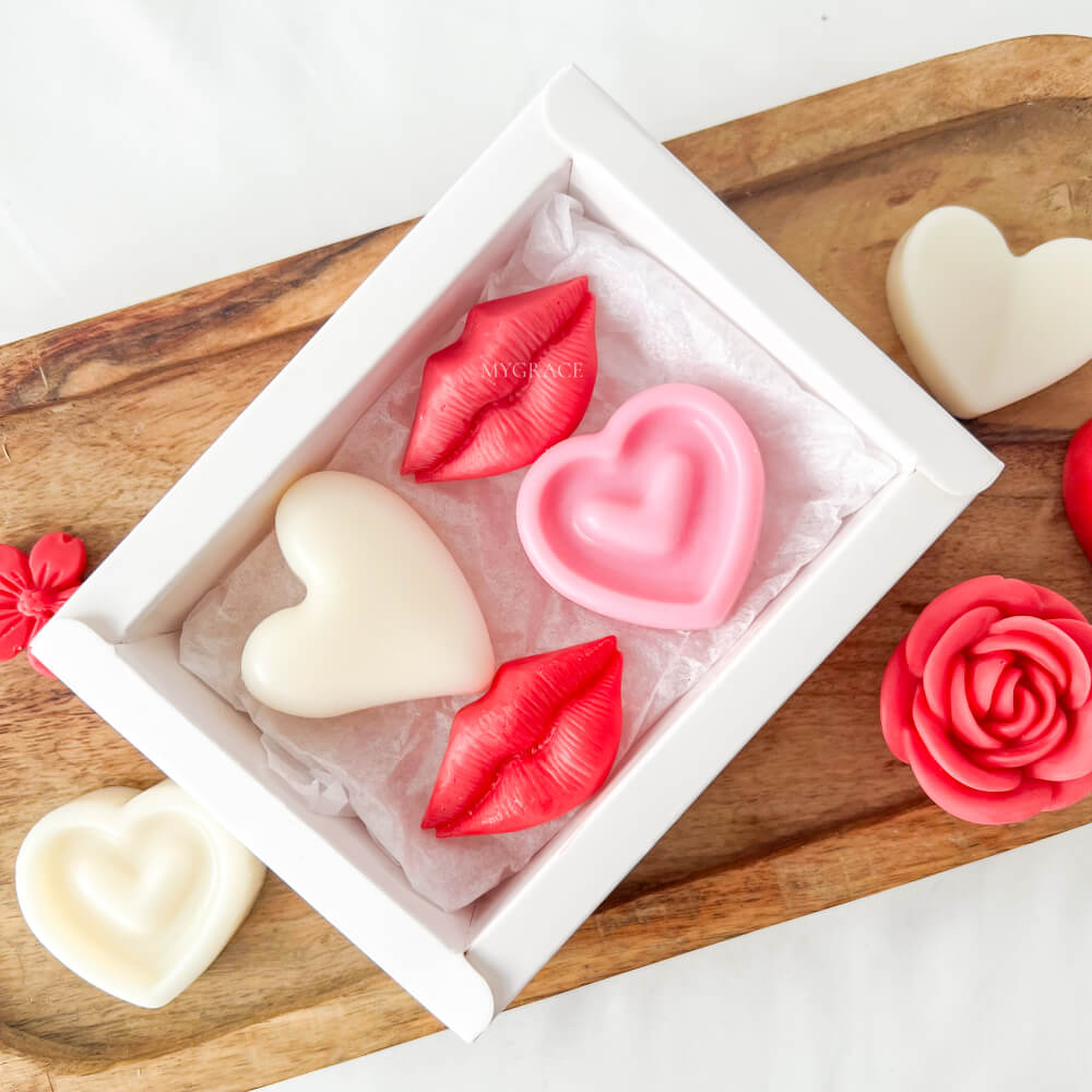 Cadou Valentine's Day, ceară parfumată (wax melts ceară soia pură)