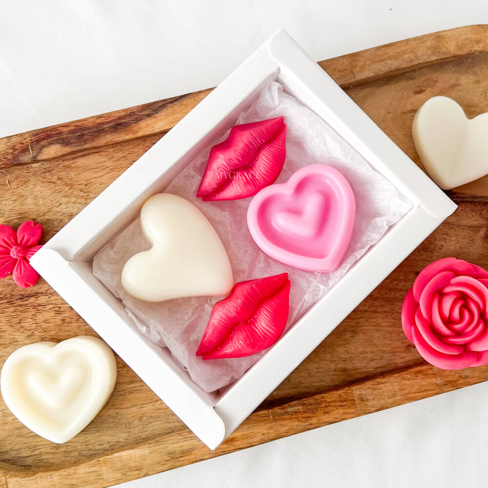Cadou Valentine's Day, ceară parfumată (wax melts ceară soia pură)