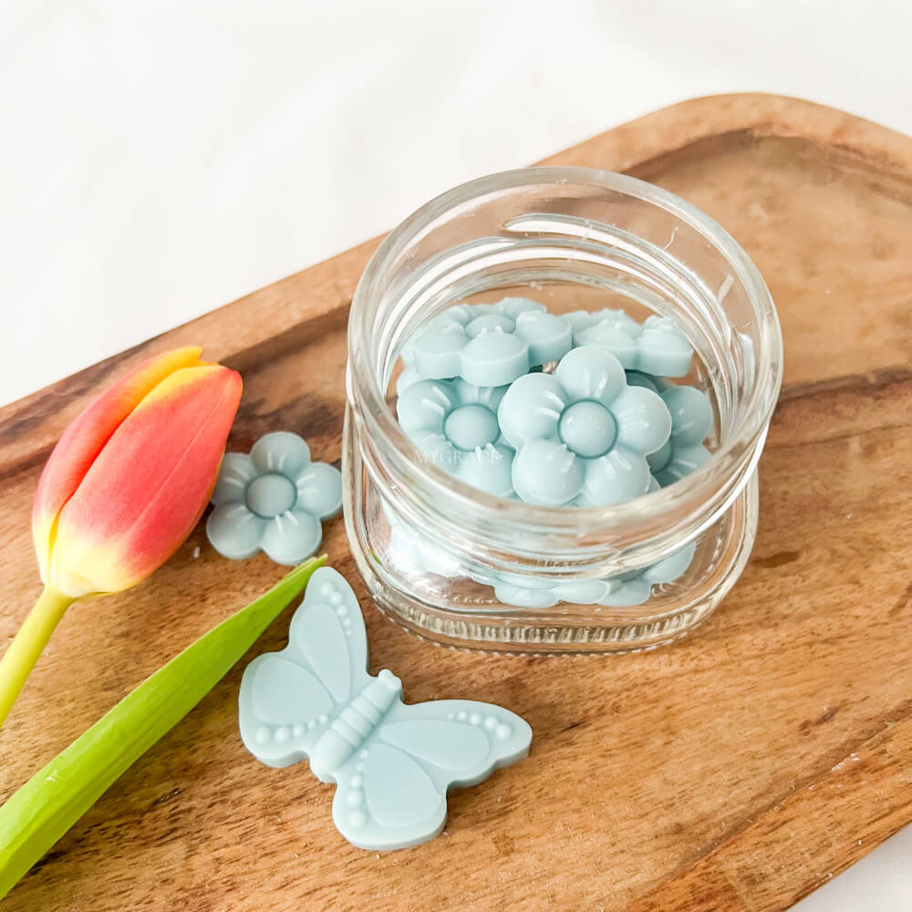 Ceară parfumată, floricele bleu (wax melts ceară soia pură)
