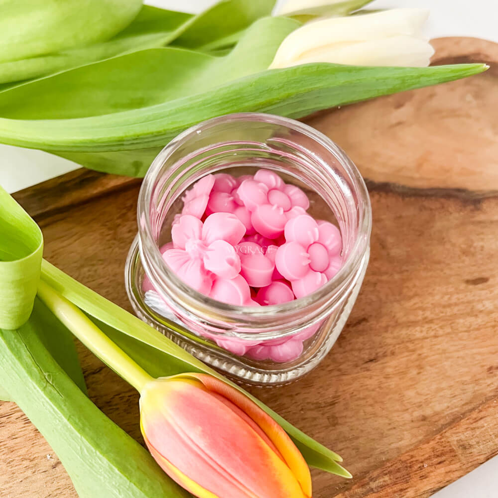 Ceară parfumată, floricele roz (wax melts ceară soia pură)