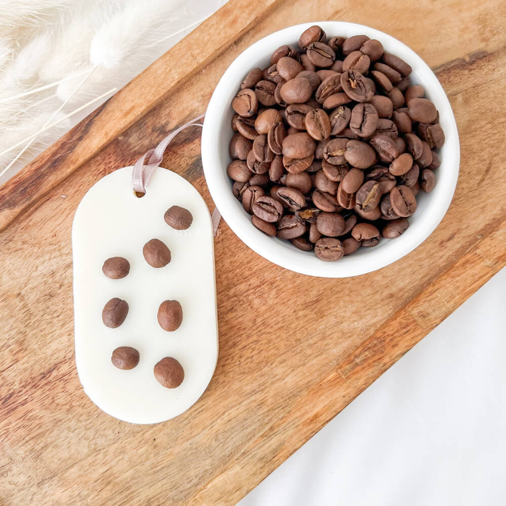 Tabletă parfumată cafea cu lapte, ceară naturală de soia