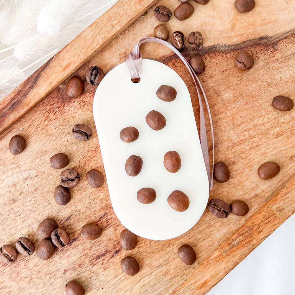 Tabletă parfumată cafea cu lapte, ceară naturală de soia