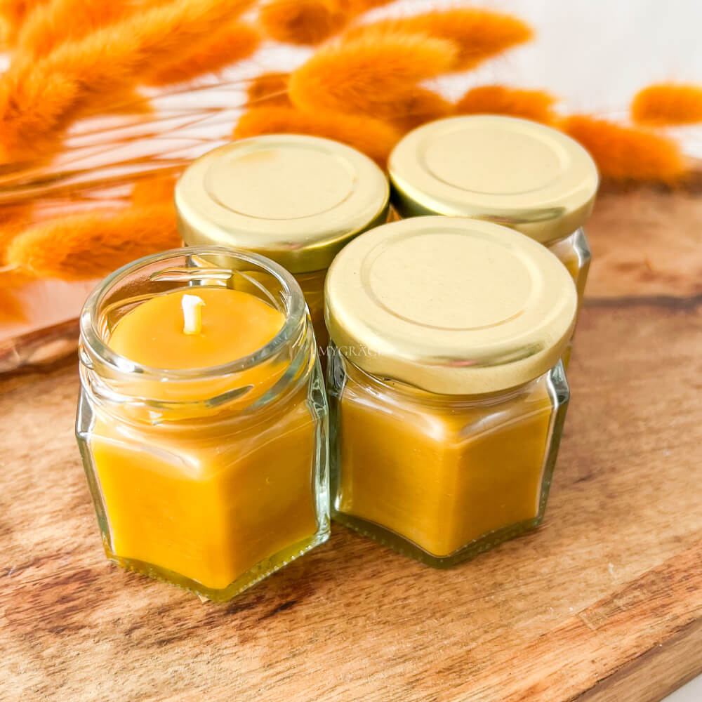 Beeswax Candle – Air Purification, 100% Pure Beeswax, Natural Honey Scent