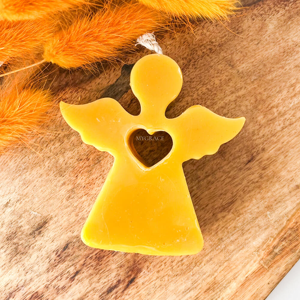 Pure Beeswax Decorative Candle – Angel Design
