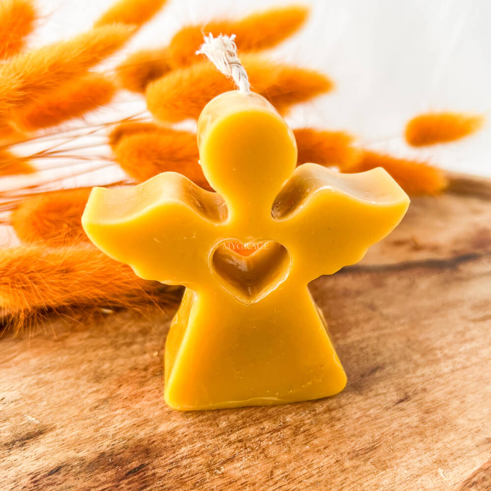 Pure Beeswax Decorative Candle – Angel Design