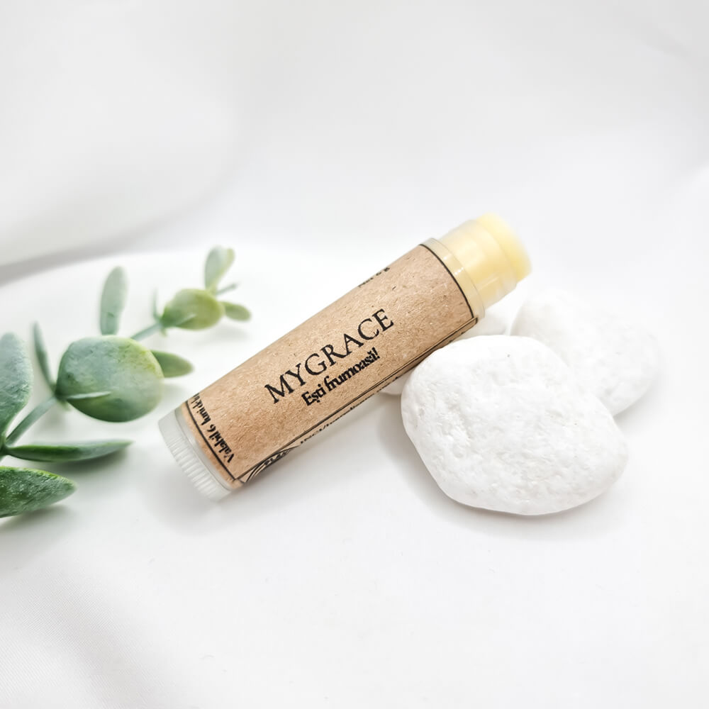 Balsam de buze 100% natural MyGrace, hidratant, cu aromă naturală de ciocolată