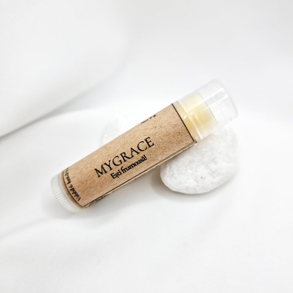 Balsam de buze 100% natural MyGrace, hidratant, cu aromă naturală de ciocolată