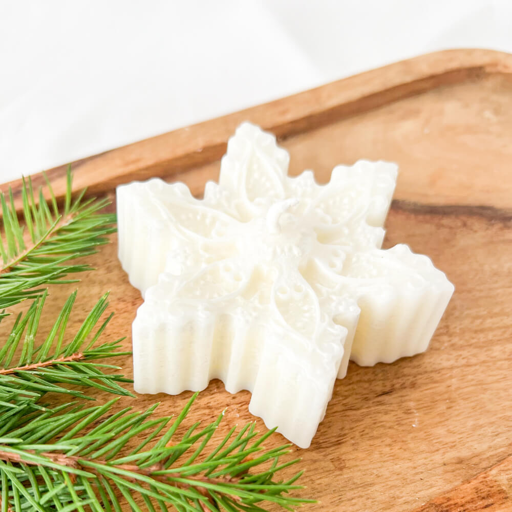 Christmas Candle, Scented, Natural Wax, Snowflake 2 – Limited Christmas Edition