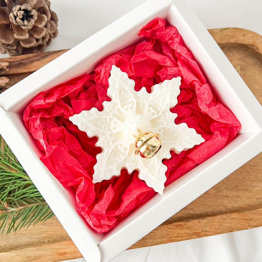 Christmas Candle, Scented, Natural Wax, Snowflake 2 – Limited Christmas Edition