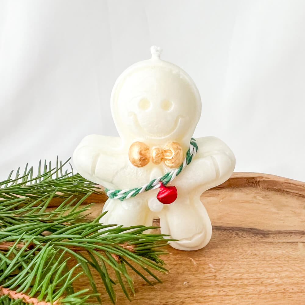 Christmas Candle, Scented, Natural Wax, Gingerbread Man, Limited Christmas Edition