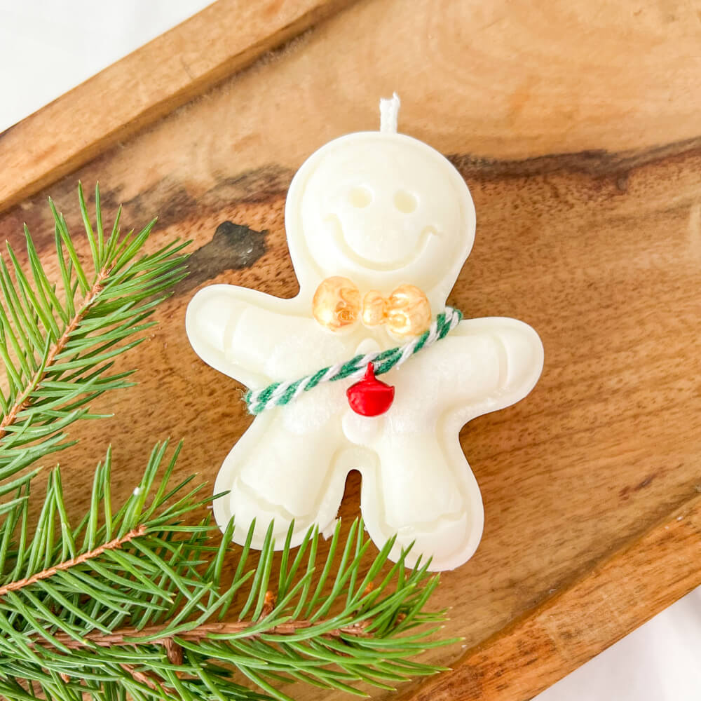 Christmas Candle, Scented, Natural Wax, Gingerbread Man, Limited Christmas Edition