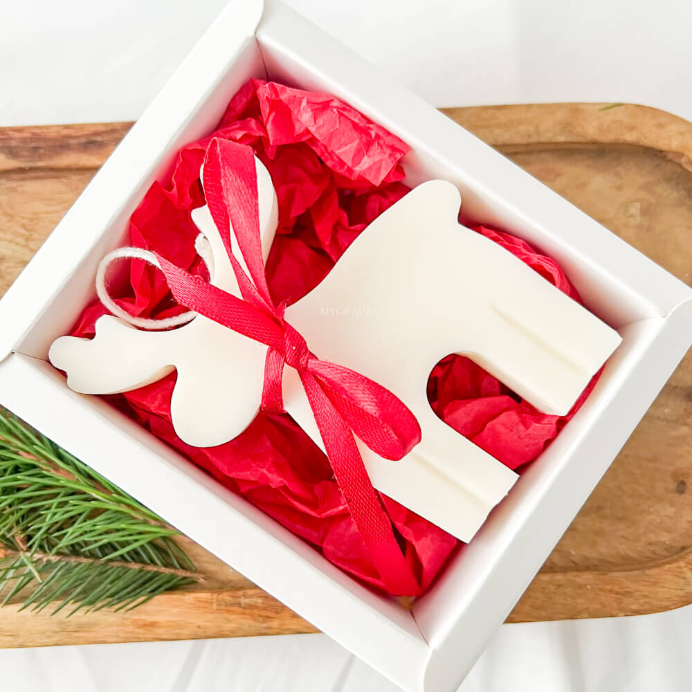 Christmas Candle, Scented, Natural Wax, Reindeer, Limited Christmas Edition