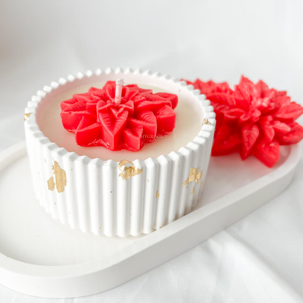 Christmas Candle, Scented, Soy Wax, Handmade Ceramic Holder, Limited Christmas Edition