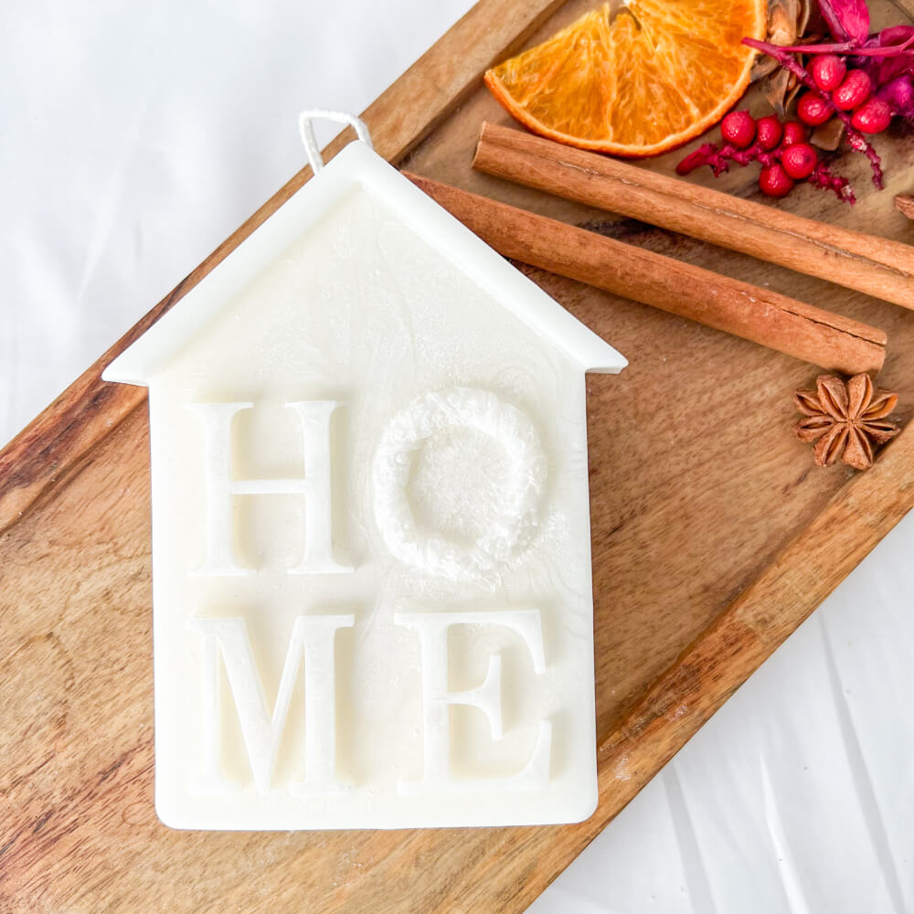 Christmas Candle, Natural Wax, House, Limited Edition Christmas