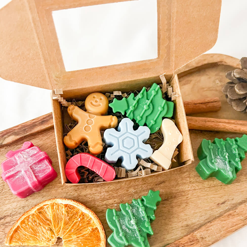 Christmas Scented Wax, Christmas Figurines (Pure Soy Wax Melts)