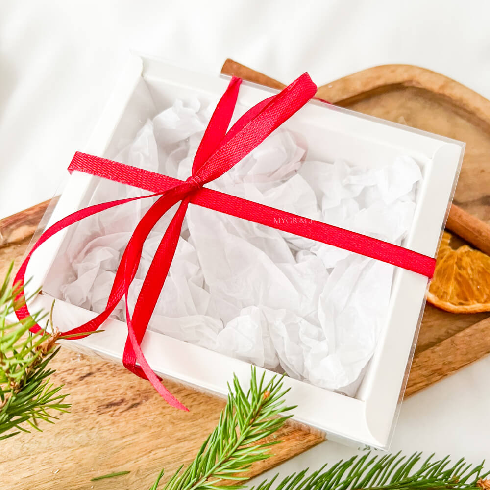 Handmade Christmas Ornaments from Ceramic Dust, Set of 2