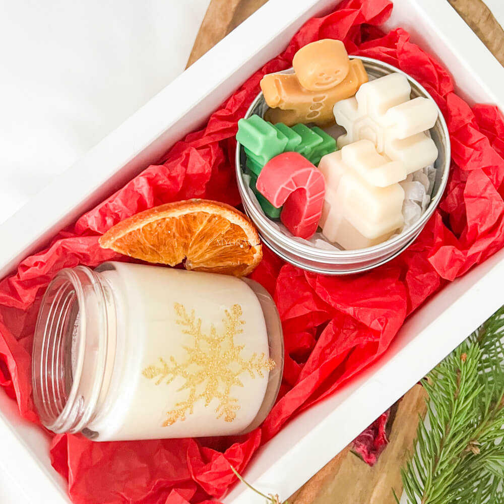 Christmas Gift / Secret Santa – Scented Wax Melts and Jar Candle Set