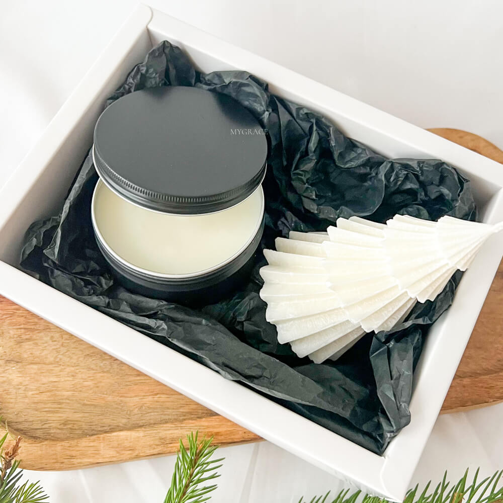 Men’s Christmas Gift – Scented Soy Wax Candle Set, Christmas Tree Design
