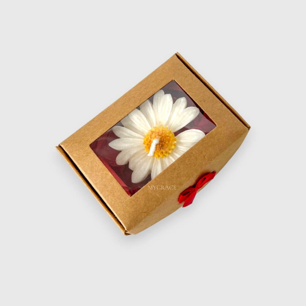 Cutie cadou cu fereastră și fundiță, kraft, carton, 8.5x6x3 cm