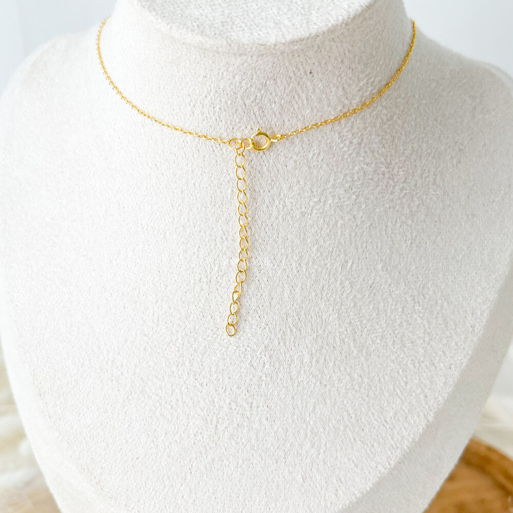 925 Sterling Silver Necklace with Multicolor Pendants, Gold Plated Chain, MYGRACE