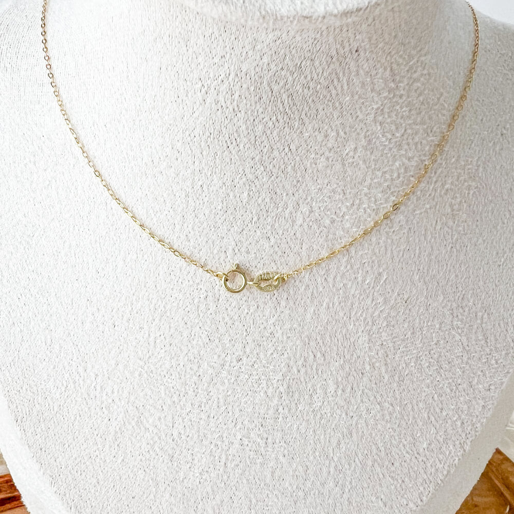 Colier argint 925, auriu, placat cu aur, pandantiv cruciuliță, MYGRACE