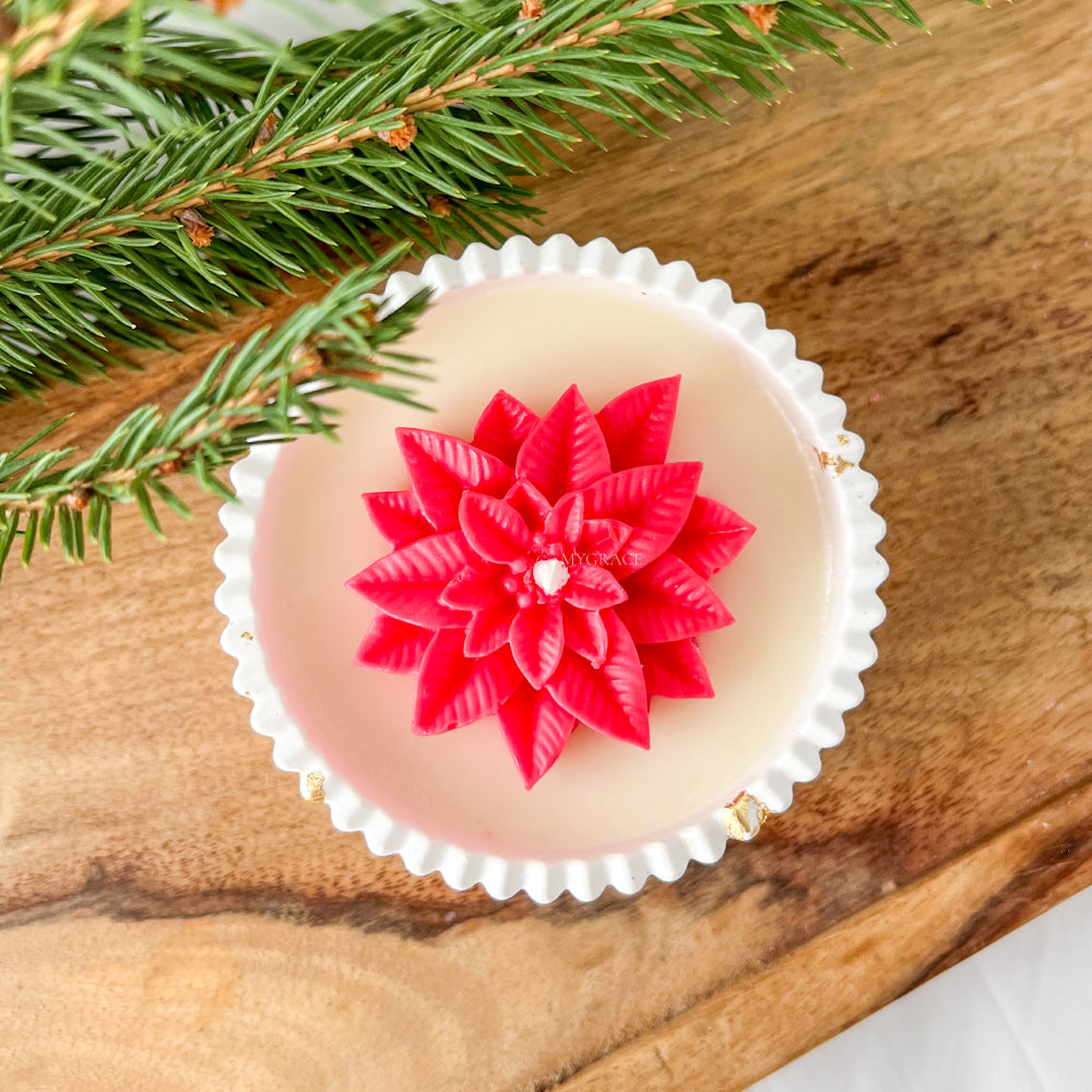 Christmas Candle, Scented, Soy Wax, Handmade Ceramic Holder, Limited Christmas Edition