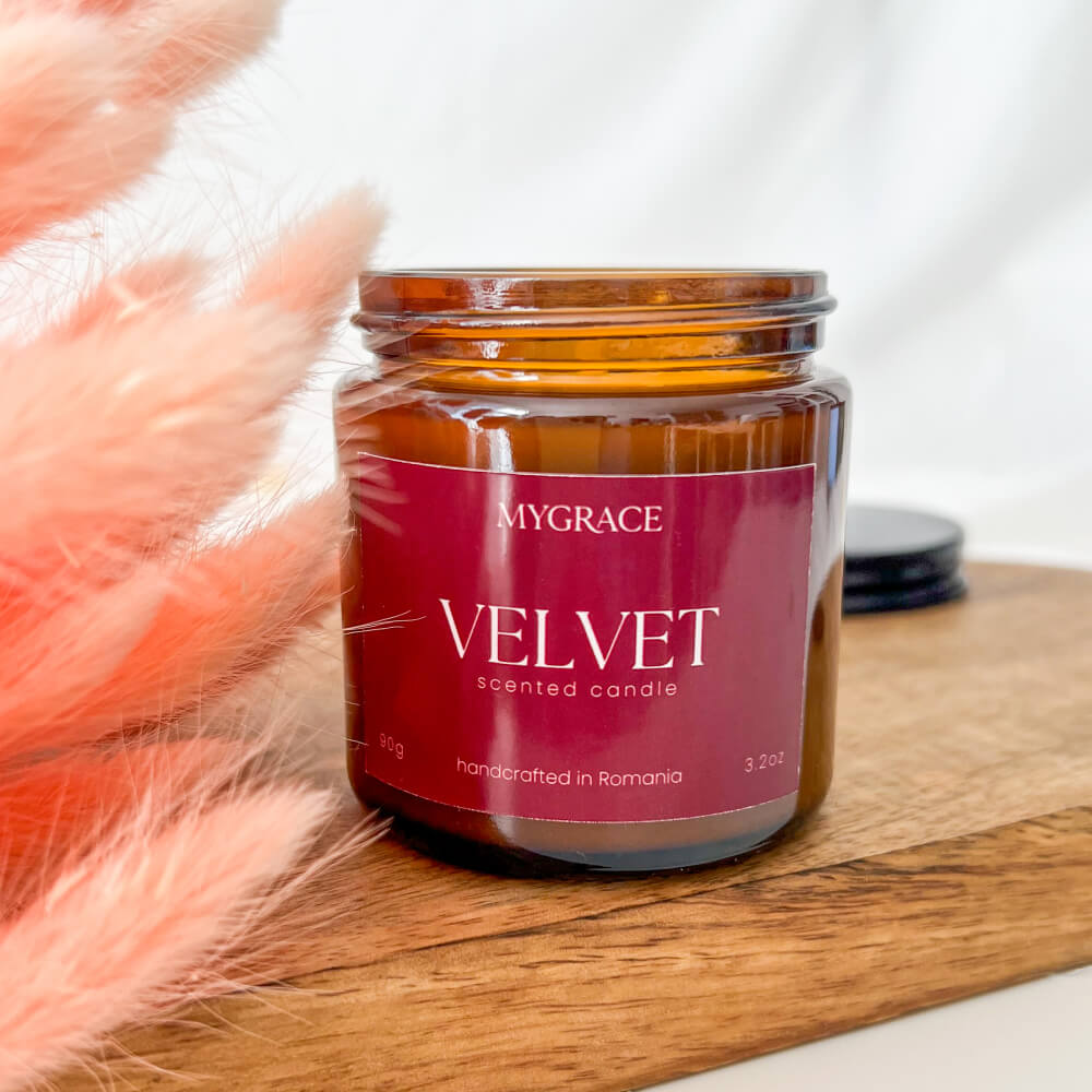 Lumânare parfumată VELVET MyGrace cu parfum de tuberoză