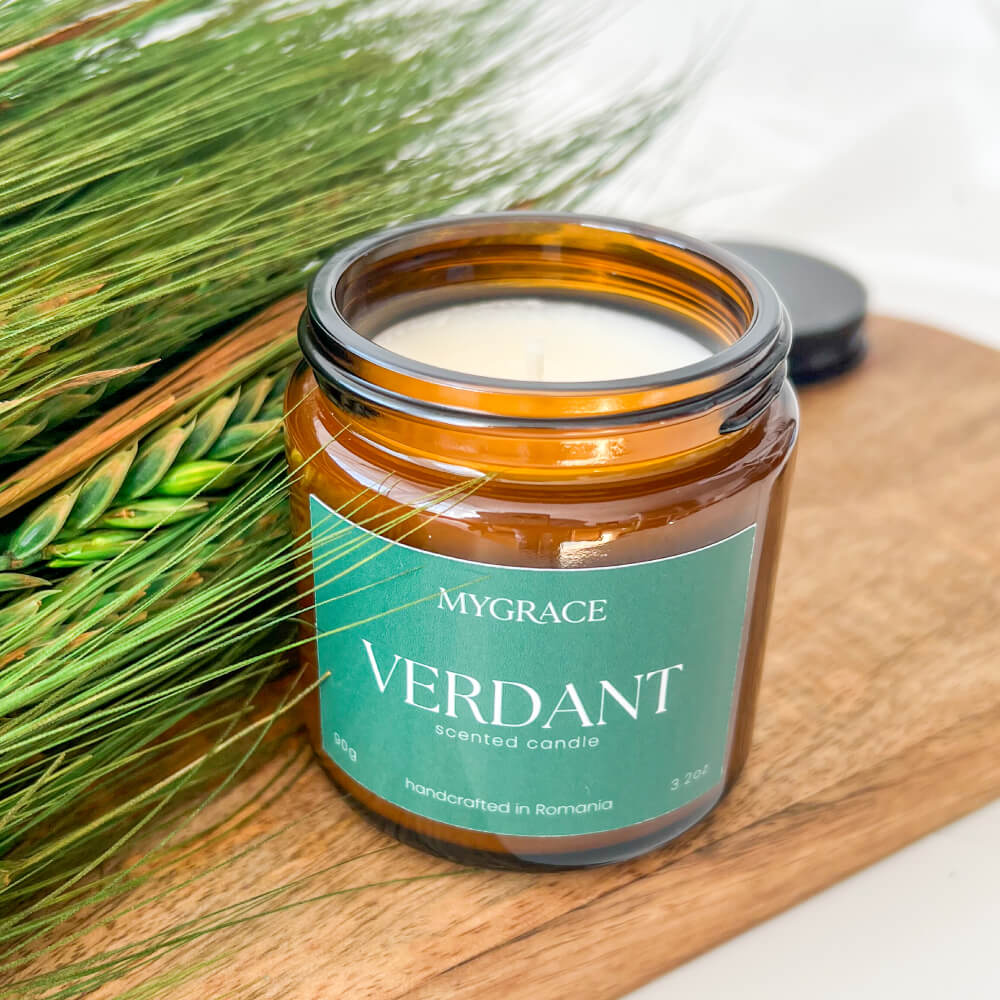 Lumânare parfumată VERDANT MyGrace cu parfum verde natural
